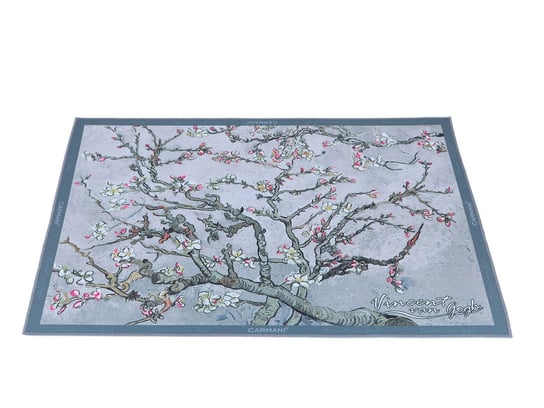 Podkładka na stół - V. van Gogh, Kwitnący Migdałowiec - Srebrny (CARMANI) Carmani