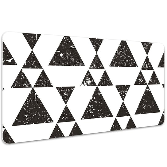 Podkładka ochronna Czarno białe trójkąty 100x50 cm, Dywanomat Dywanomat