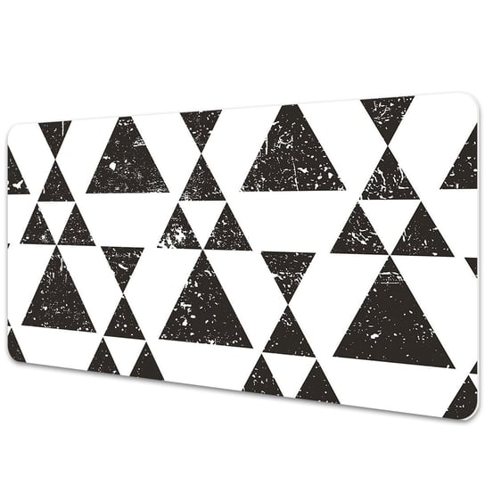 Podkładka ochronna Czarno białe trójkąty 90x45 cm Dywanomat
