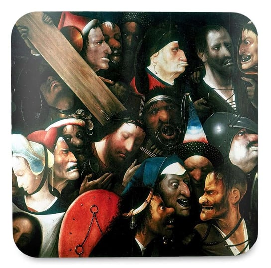 Podkładka pod kubek Chrystus dźwigający krzyż Hieronim Bosch Szyjemy Sztukę