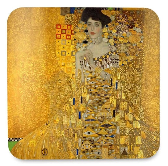 Podkładka pod kubek Złota Adela Gustav Klimt Szyjemy Sztukę