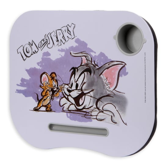Podkładka Pod Laptopa, Tom and Jerry, Jasnofioletowa, 38x48x5,5 cm Empik