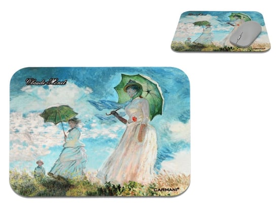 Podkładka pod mysz komputerową - C. Monet, Kobieta z parasolem (CARMANI) Carmani