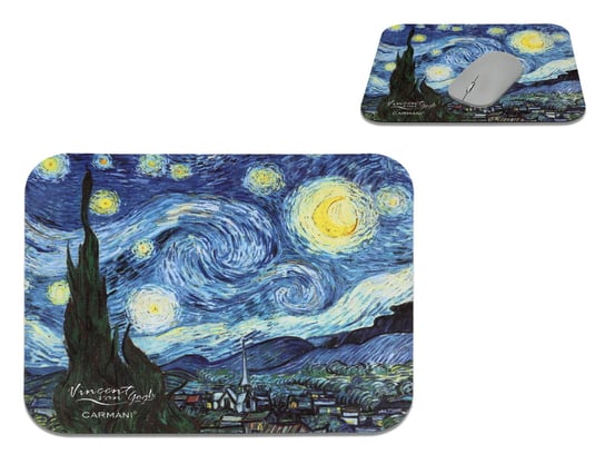 Podkładka Pod Mysz Komputerową - V. Van Gogh, Gwiaździsta Noc (Carmani) Carmani