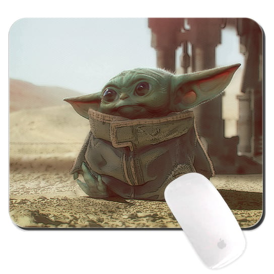 Podkładka pod mysz Star Wars wzór: Baby Yoda 003, 22x18cm Inna marka