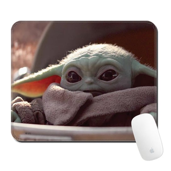 Podkładka pod mysz Star Wars wzór: Baby Yoda 021, 32x27cm Inna marka
