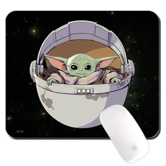 Podkładka pod mysz Star Wars wzór: Baby Yoda 026, 22x18cm Inna marka