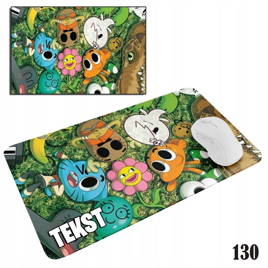 PODKŁADKA POD MYSZKĘ MYSZ WZORY DO WYBORU - GUMBALL GAMBOL 20x24cm WORLD CASE
