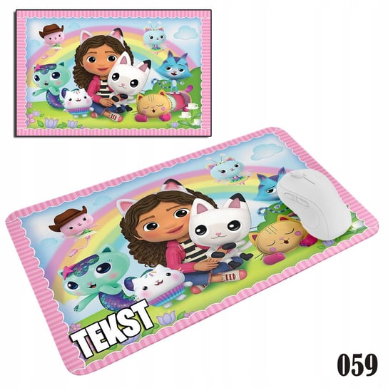 PODKŁADKA POD MYSZKĘ MYSZ WZORY DO WYBORU - KOCI DOMEK GABI KOTKI 29x36cm WORLD CASE