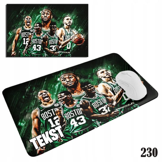 PODKŁADKA POD MYSZKĘ MYSZ WZORY DO WYBORU - NBA BOSTON CELTICS 29x36cm WORLD CASE