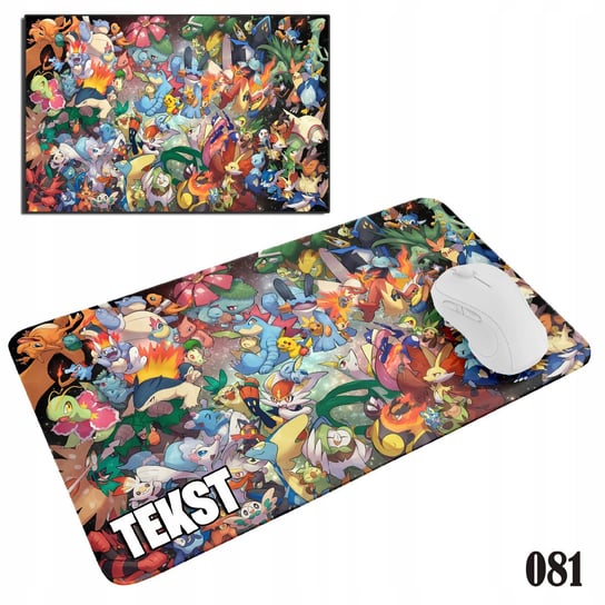 PODKŁADKA POD MYSZKĘ MYSZ WZORY DO WYBORU - POKEMO.N PIKA.CHU 29x36cm WORLD CASE