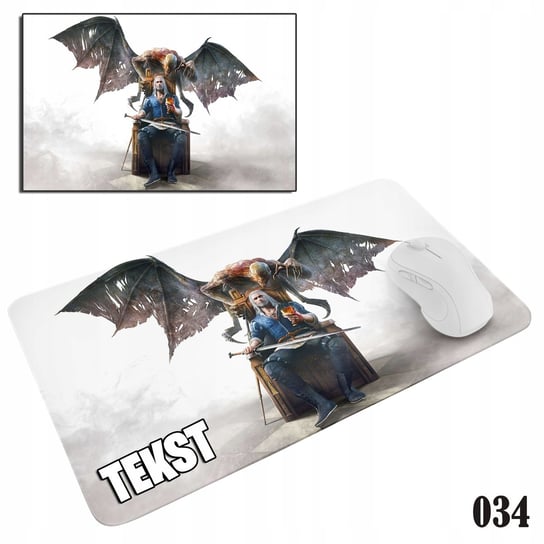 PODKŁADKA POD MYSZKĘ MYSZ WZORY DO WYBORU - WIEDŹMIN WITCHER GRY 29x36cm WORLD CASE