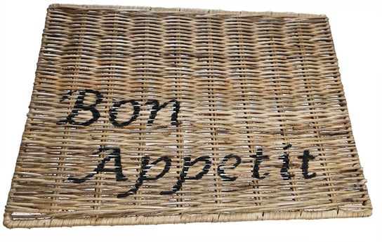 Podkładka Rustykalna Hampton Rattan Pod Talerz Z Napisem Bon Appetit Inna marka