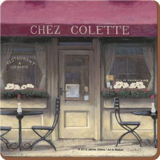 Podkładki CREATIVE TOPS Chez Colette, 10,5x10,5 cm, 6 szt. Creative Tops