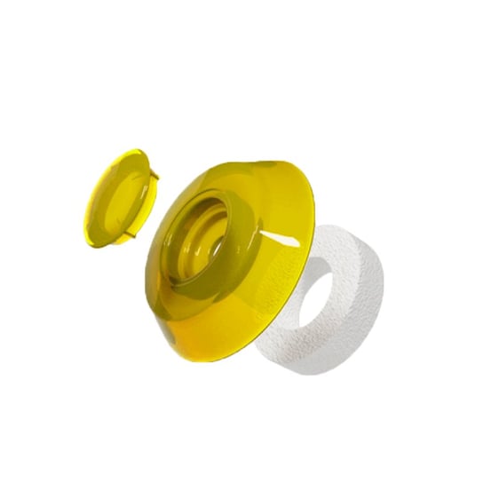 Podkładki grzybkowe poliwęglan żółte 5 szt e-szklarnia