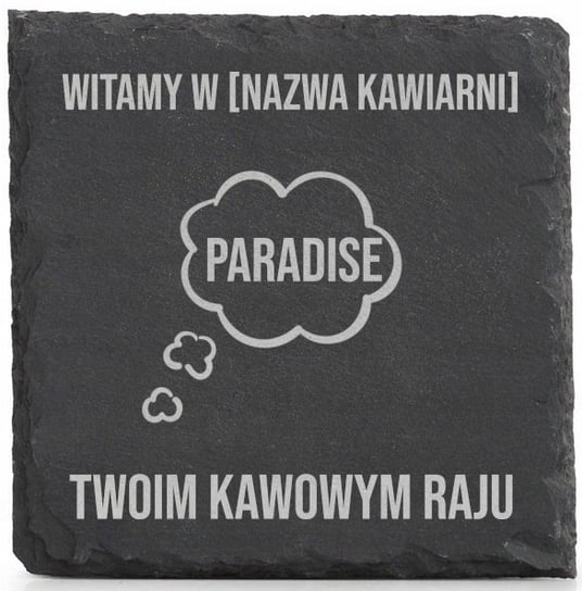 Podkładki kamienne x4 pod Kubek Witamy w NAZWA KAWIARNII Twoim Kawowym Raju Inna marka