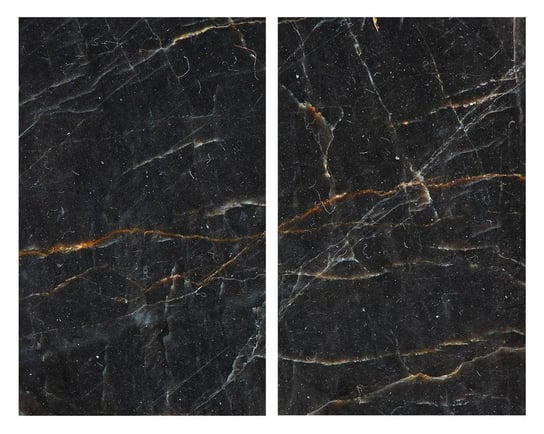 Podkładki kuchenne Czarny marmur, 2 szt., szkło, 52 x 30 cm, Allstar Allstar
