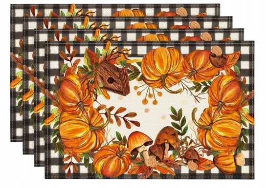 PODKŁADKI NA STÓŁ 45x35cm DEKORACYJNE STYLOWE JESIENNA DYNIE Inna marka