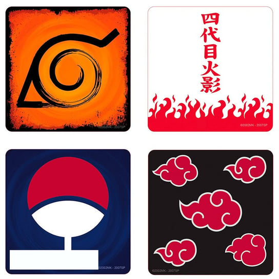 Podkładki Pod Kubek Naruto Shippuden - "Emblems" Naruto