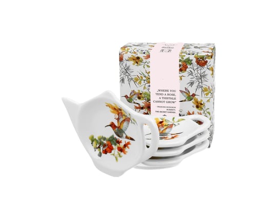 Podkładki porcelanowe na torebki od herbaty DUO LINNEA 4 szt DUO Gift