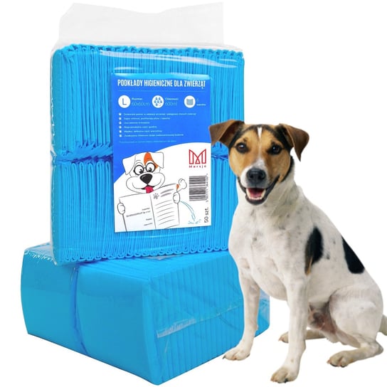 Podkłady higieniczne dla psa MERSJO, L 60x60 cm, 100 szt. Mersjo