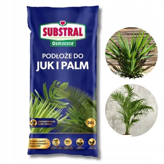 Podłoże z nawozem juki i palmy Substral Osmocote 20 l ziema z nawozem juka palma Substral