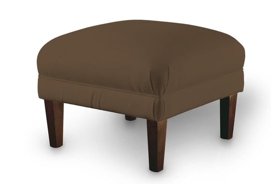 Podnóżek do fotela Cotton Panama, brązowy, 56x56x40 cm Dekoria