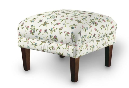 Podnóżek do fotela małe kwiaty Londre, róznokolorowy, 56x56x40 cm Dekoria