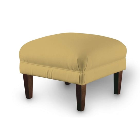 Podnóżek do fotela, zgaszony żółty, 56 × 56 × 40 cm, Cotton Panama Dekoria