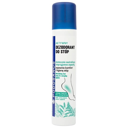 Podosanus, Aktywny dezodorant do stóp neutralizujący nieprzyjemne zapachy, 180 ml Podosanus