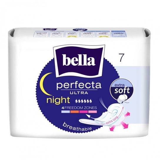 Podpaski higieniczne Bella Perfecta Ultra Night Extra Soft 7 szt. Bella