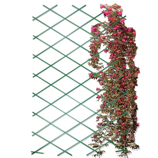 Podpora do roślin zielona rozkładana 200x100 cm kratka tyczka ProGarden