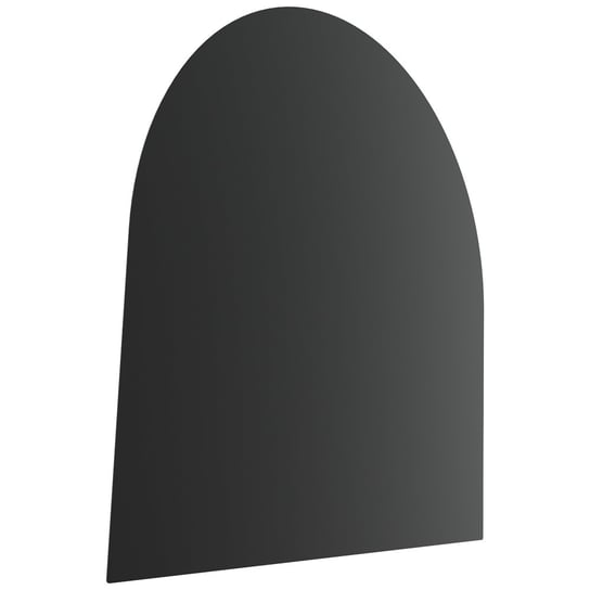 Podstawa pod piec ze stali WS 3 - Półokrąg, Wymiary 100x100 cm, Kolor Czarny Kratki
