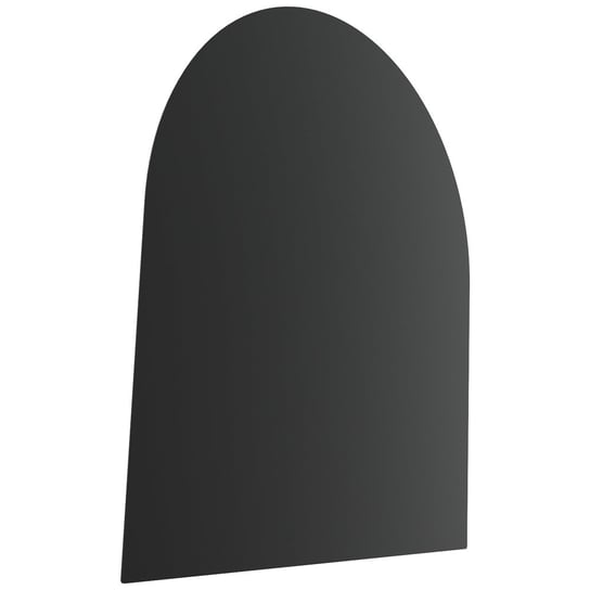 Podstawa pod piec ze stali WS 5 - Półokrąg, Wymiary 80x90 cm, Kolor Czarny Kratki
