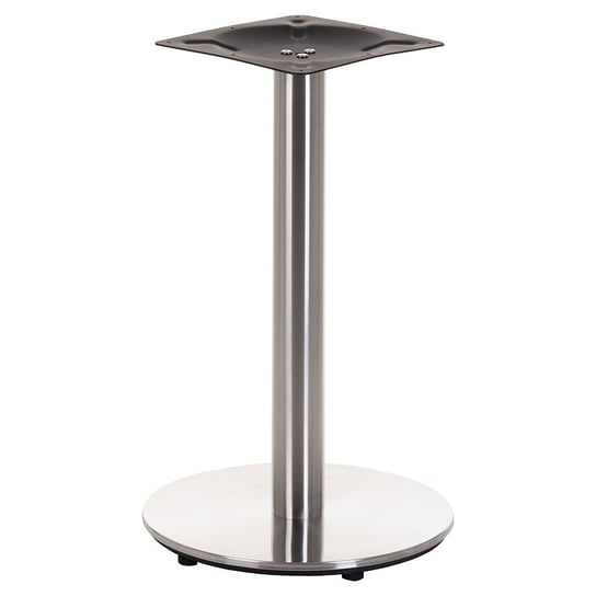 Podstawa stołu/stolika SH-2001-1/S, stal nierdzewna szczotkowana, średnica 45 cm, wysokość 71,5 cm - do hotelu, restauracji ,baru, biura Stema