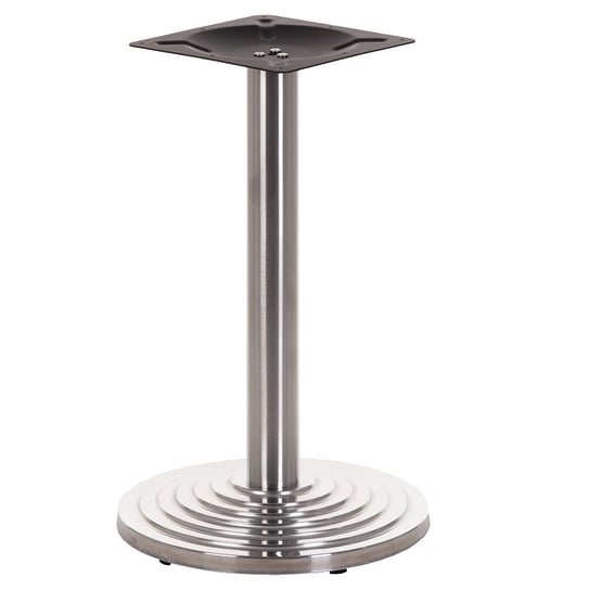Podstawa stołu/stolika SH-2013/S, stal nierdzewna szczotkowana, średnica 45 cm, wysokość 71,5 cm - do hotelu, restauracji ,baru, biura Stema