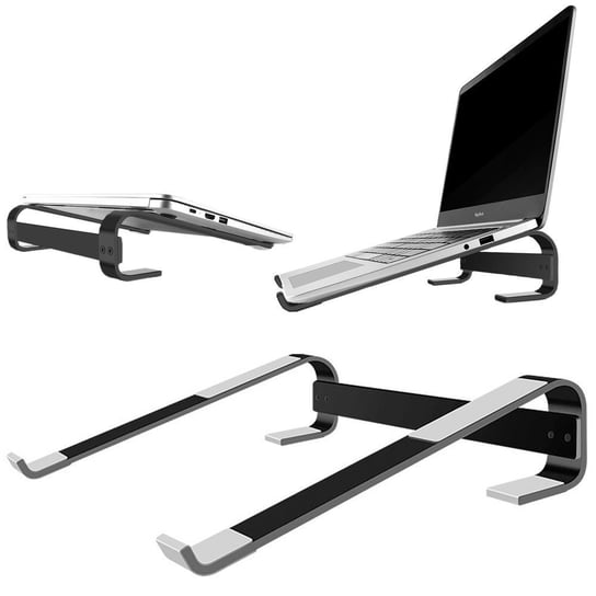 Podstawka aluminiowa pod tablet laptop do 18" Simple S1 (Czarna) Strado