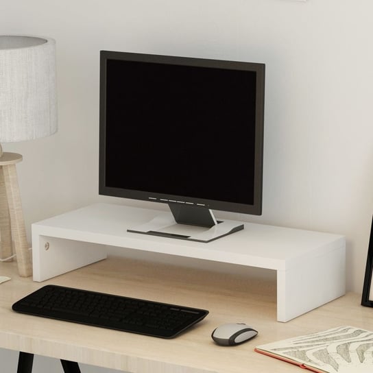 Podstawka/szafka pod monitor/TV, biała, 60x23,5x12 cm vidaXL