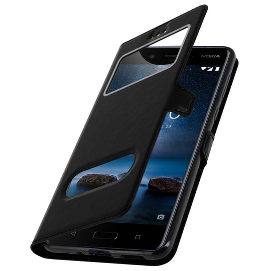 Podstawka wideo z podwójnym okienkiem do telefonu Nokia 8 w kolorze czarnym Avizar