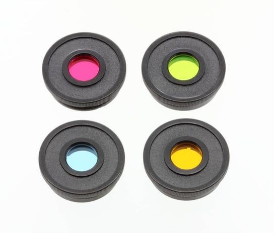 Podstawowy zestaw filtrów kolorowych Bresser 1,25" (czerwony, zielony, niebieski, żółty) Bresser