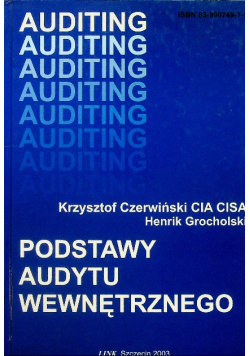 Podstawy audytu wewnętrznego Czerwiński Krzysztof