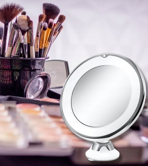 Podświetlane lusterko do makijażu LED kosmetyczne P.H. KOSMOS