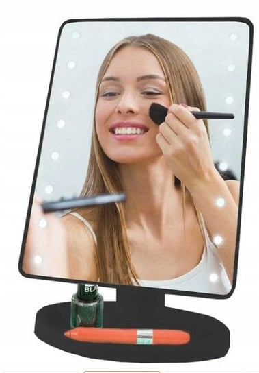 Podświetlane LUSTRO kosmetyczne LUSTERKO Do Makijażu LED NA BATERIE Allbrand