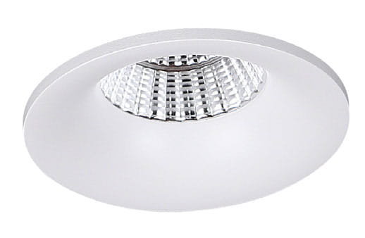 Podtynkowa lampa okrągła H0096 wpust LED 8W 3000K białe kuchenne MaxLight
