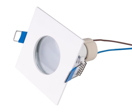 Podtynkowa LAMPA sufitowa SQUARE H0092 Maxlight łazienkowa OPRAWA wpust kwadratowy IP44 biały MaxLight