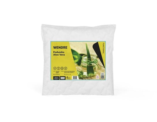 Poduszka Aloe Vera 40x40 pikowana biała mikrofibra Wendre Wendre