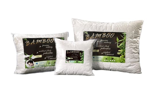 Poduszka antyalergiczna 50x60 Bamboo 0,45 kg biała z włóknem bambusa AMW AMW