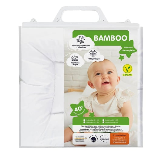 Poduszka BAMBOO Dziecięca Baby Senna Bambus 35x40 INTER WIDEX