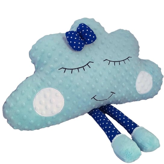 Poduszka błękitna chmurka ozdoba do dziecięcego wnętrza 45 x 25 cm Olimagia