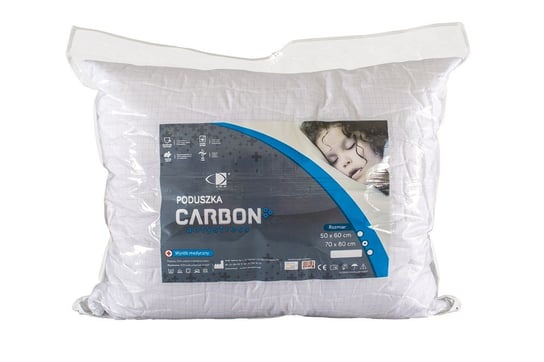 Poduszka Carbon Antystres 50x60 biała antyalergiczna AMW AMW